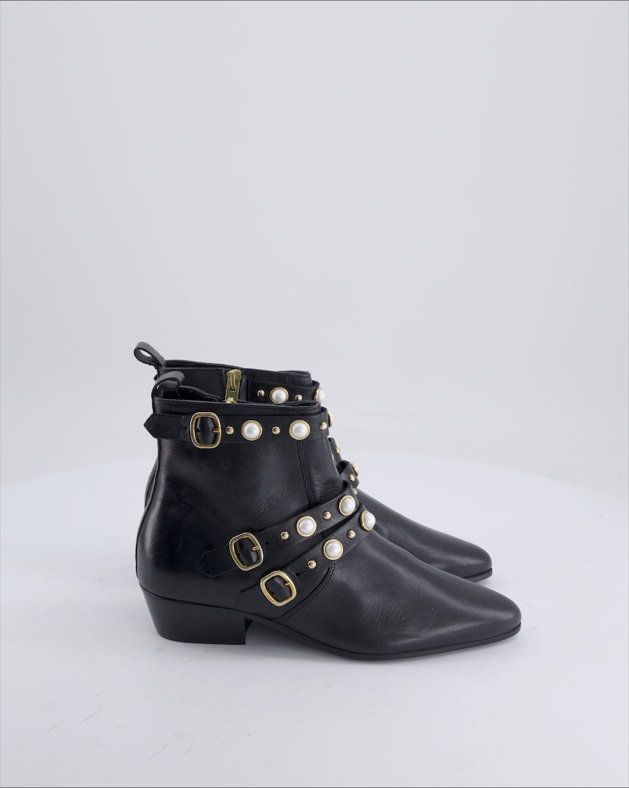 Claudie Pierlot Ankle boots Leather Black 36 EU