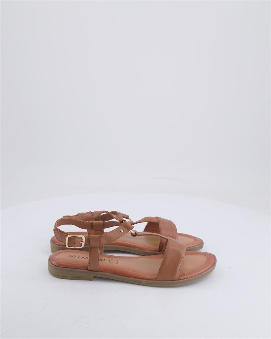 Lasocki Sandals Leather Camel 38 EU