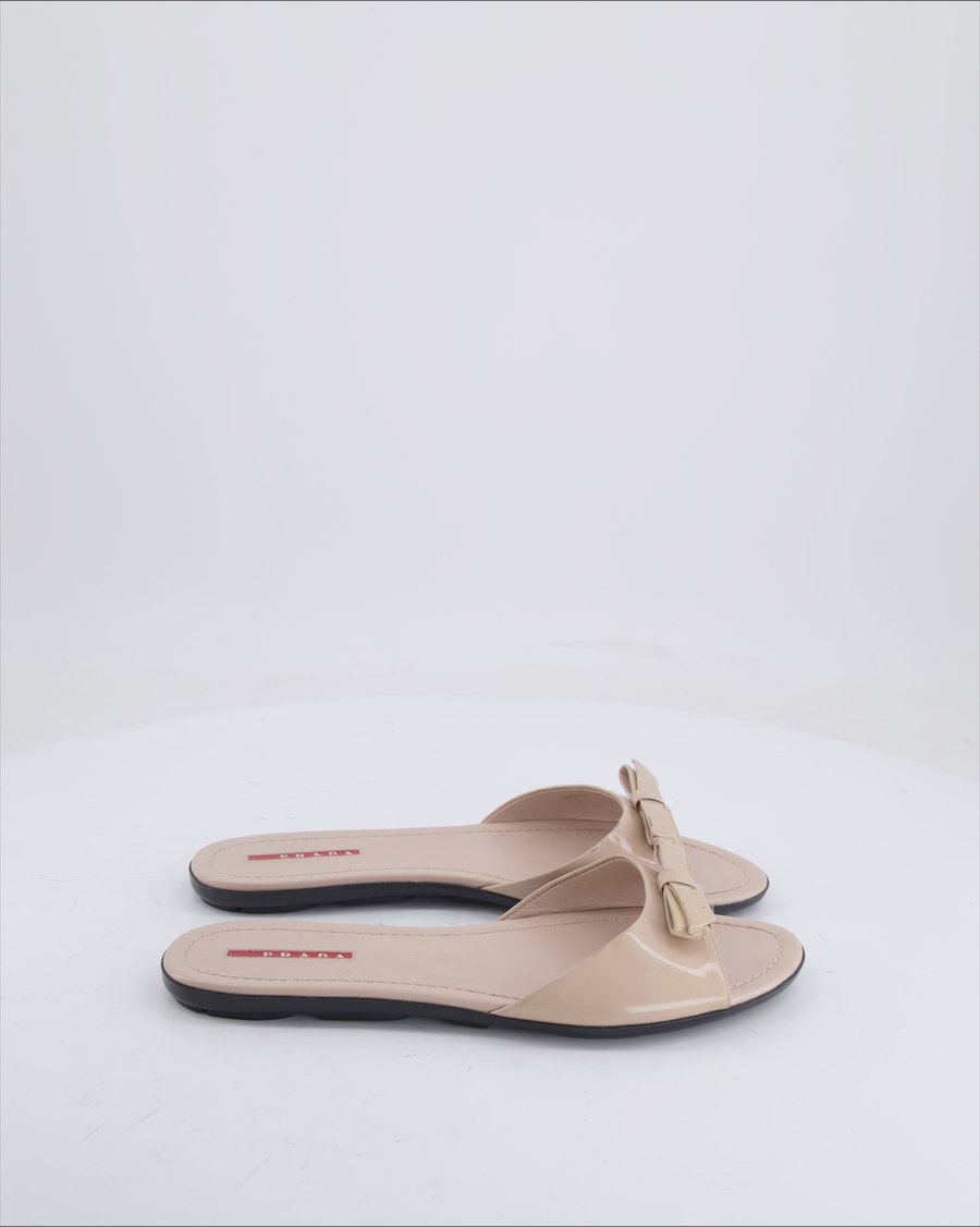 Prada Sandals Leather Black 40 EU