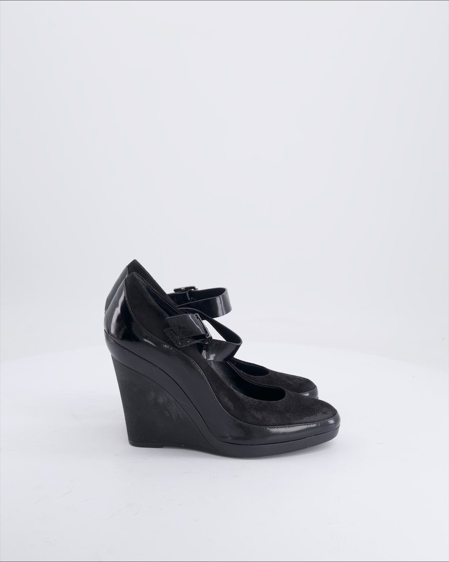 Hogan Heels Leather Black 37,5 EU