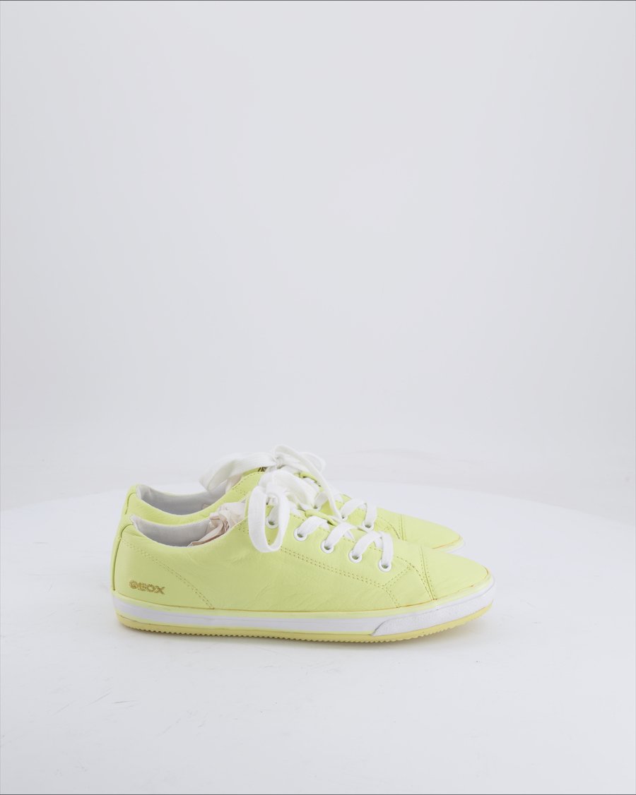 Geox Trainers Leather Yellow 37 EU