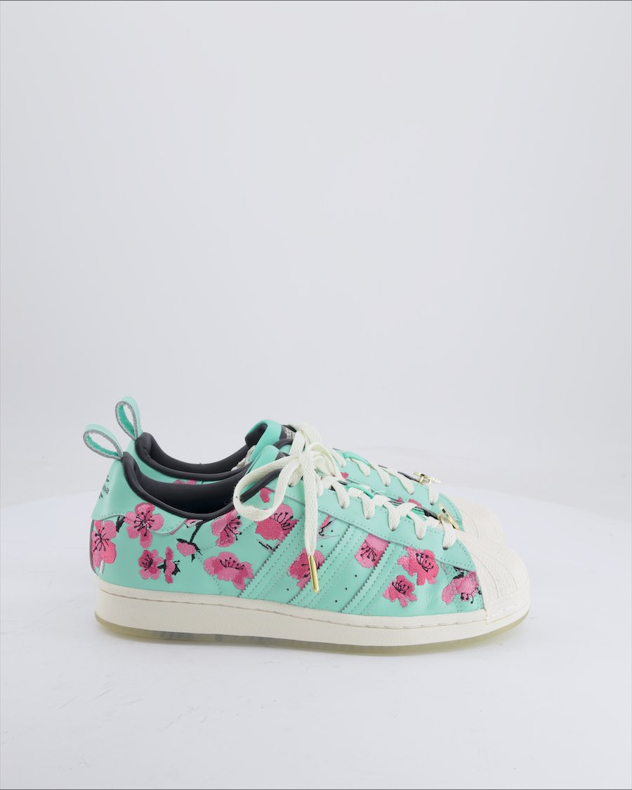 Adidas Arizona Trainers Leather Turquoise 42 EU