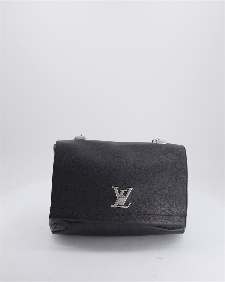 Louis Vuitton Lock Me Handbags Leather Black