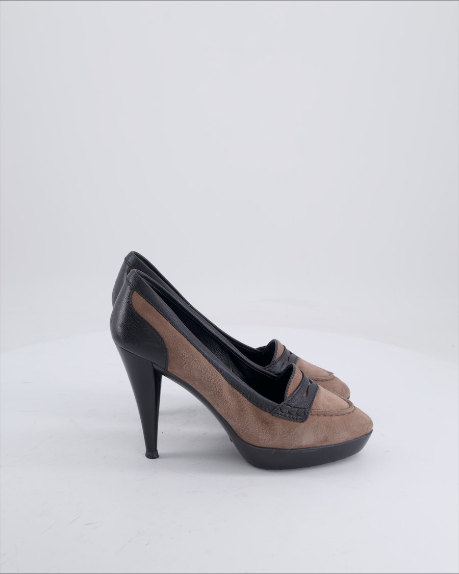 Tod'S Heels Suede Ecru 39 EU