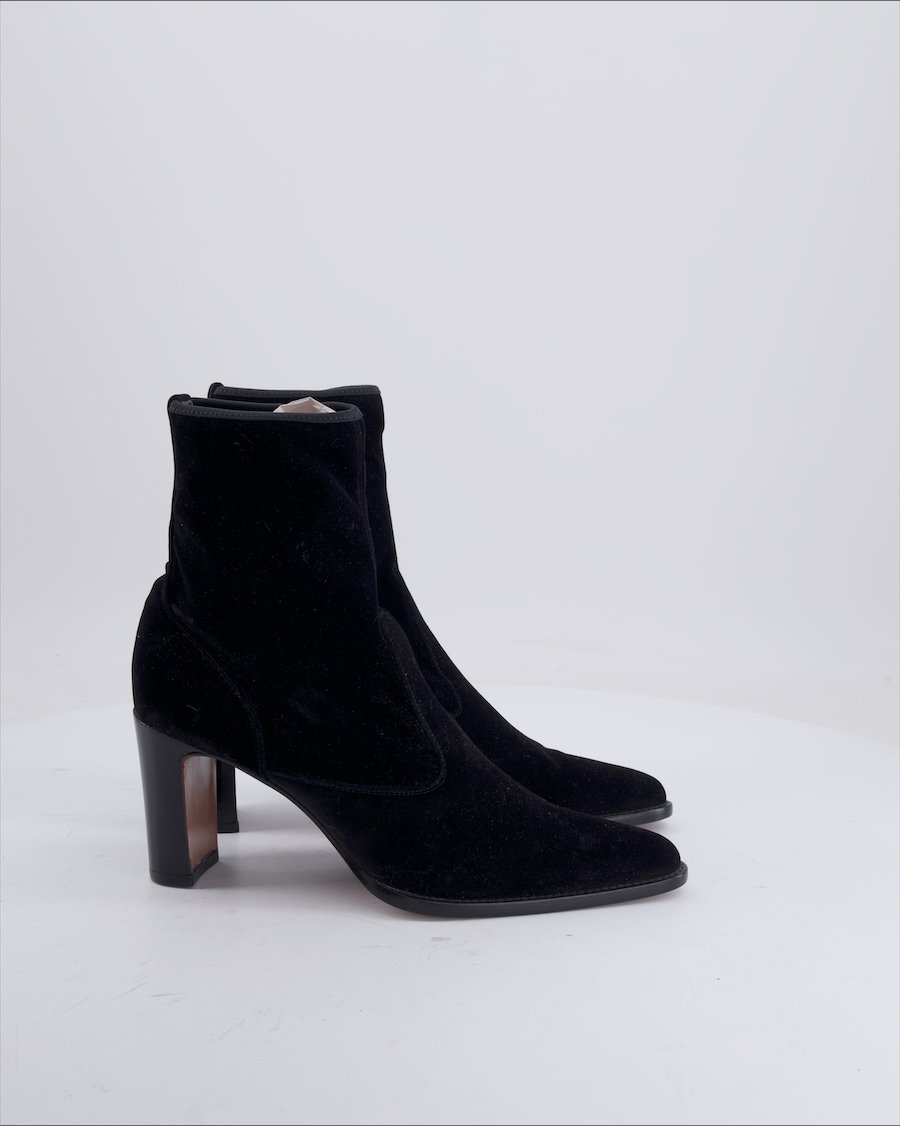 Sergio Rossi Ankle boots Velvet Black 38 EU