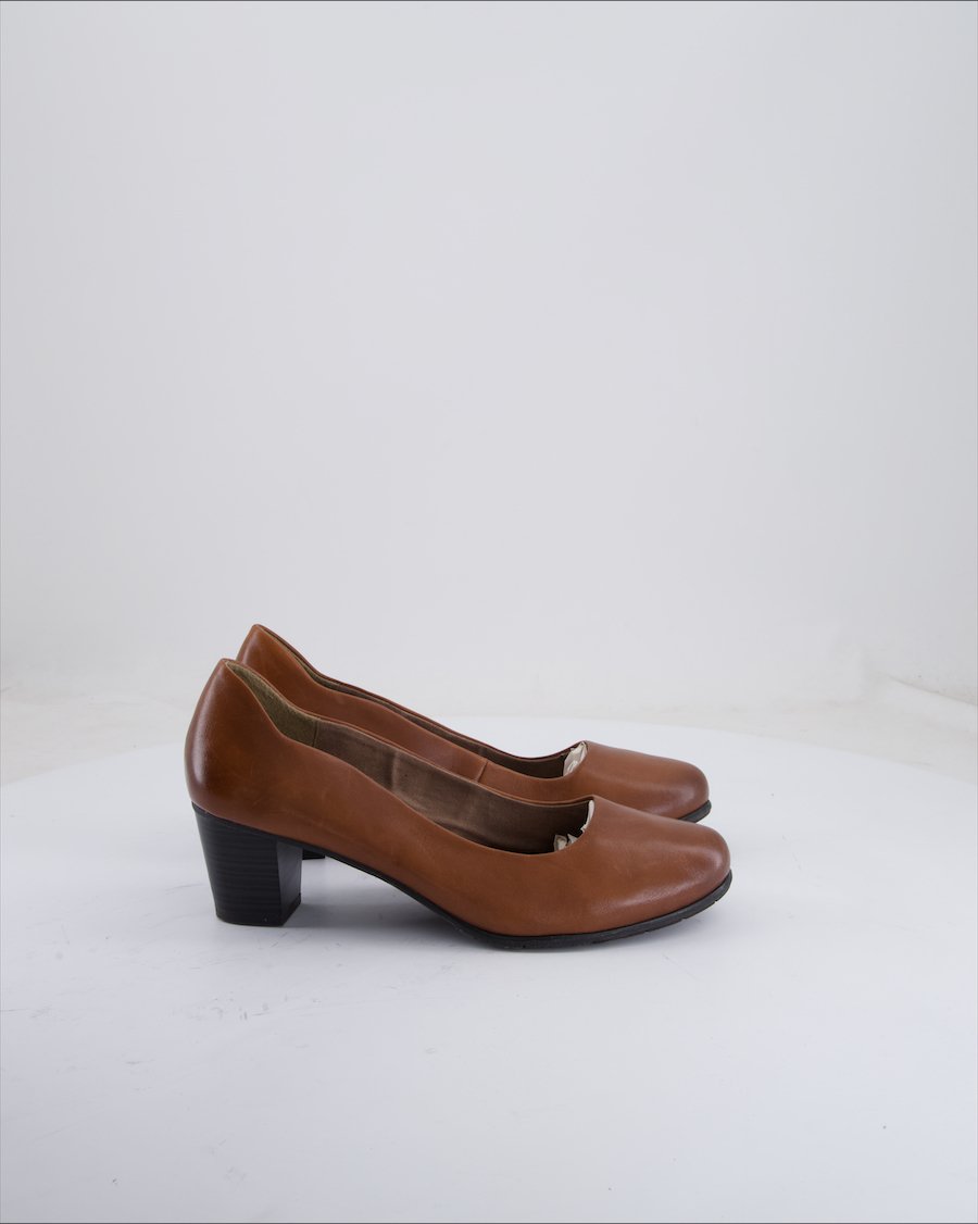 Jana Heels Leather Brown 40 EU