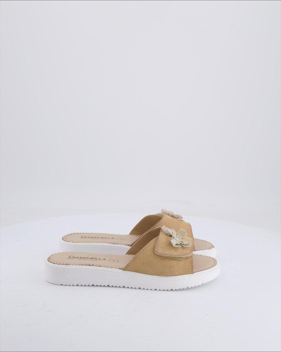 Serenella Sandals Suede Camel 38 EU
