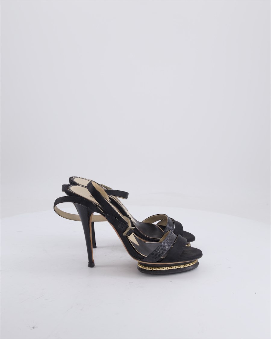 Jimmy Choo Heels Leather Black 38 EU