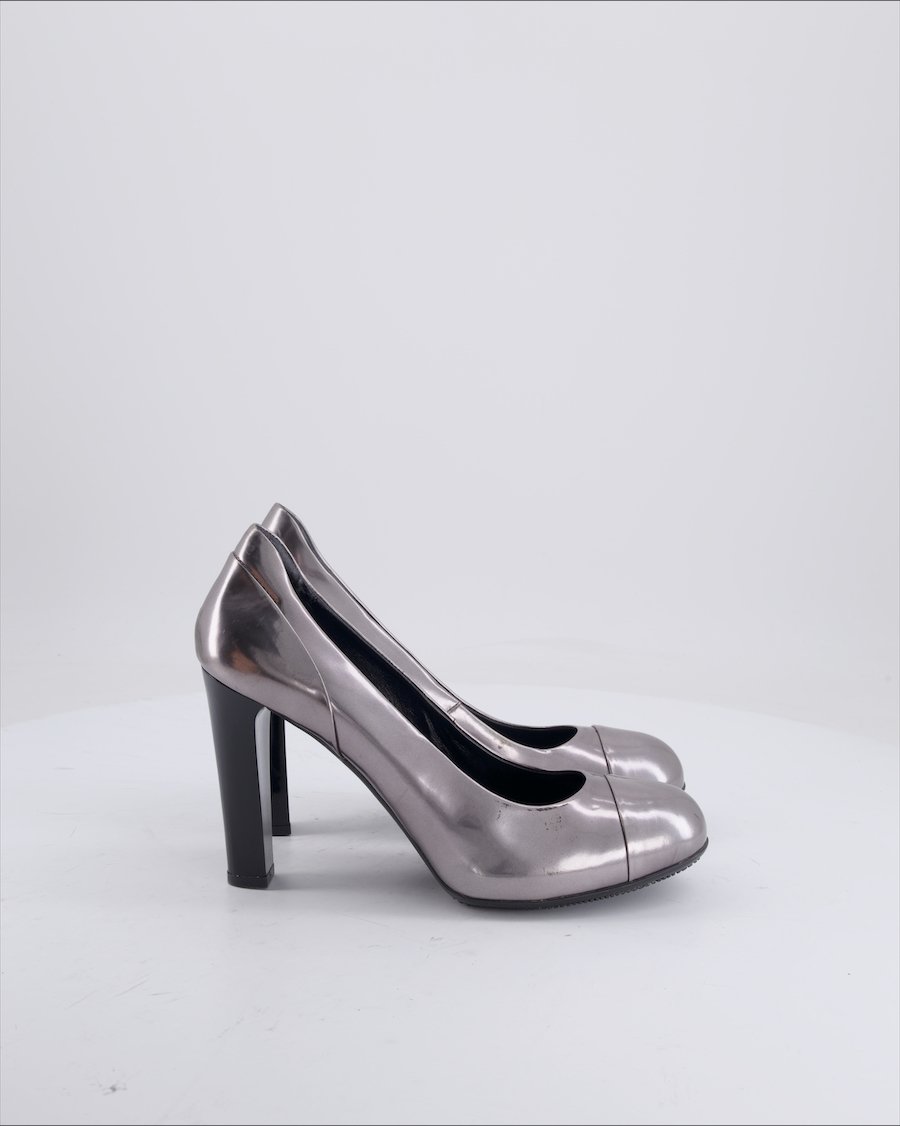 Hogan Heels Leather Silver 39,5 EU