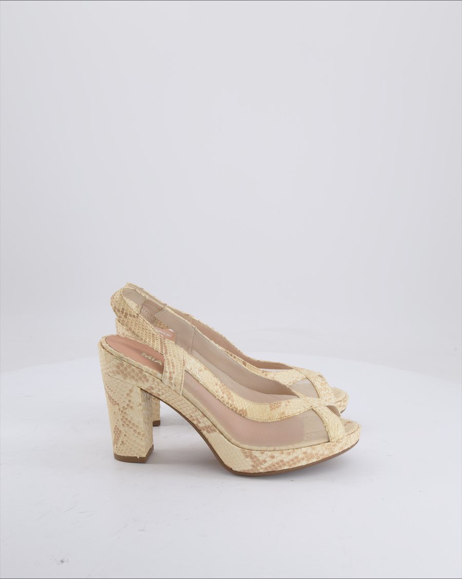 Mia Jahn Heels Leather Beige 39 EU