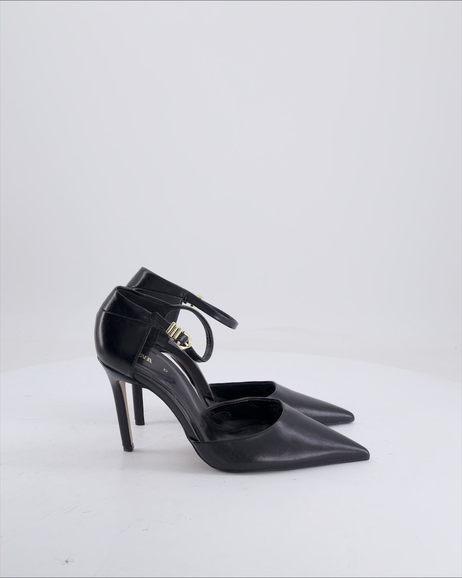 Zara Heels Leather Black 37 EU