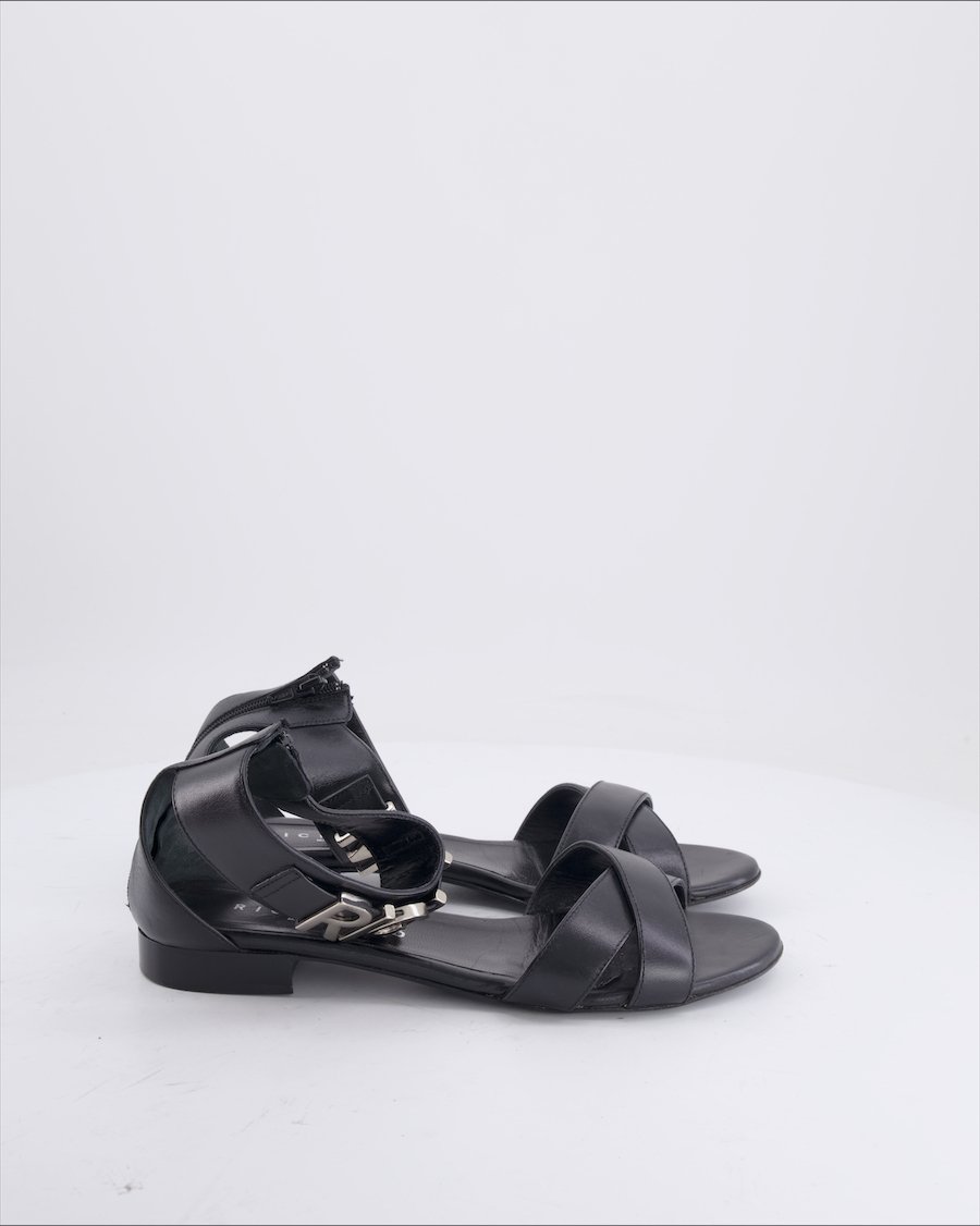 John Richmond Sandals Leather Black 41 EU