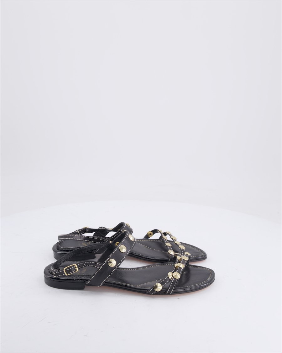 Roberto Botticelli Sandals Leather Black 38 EU