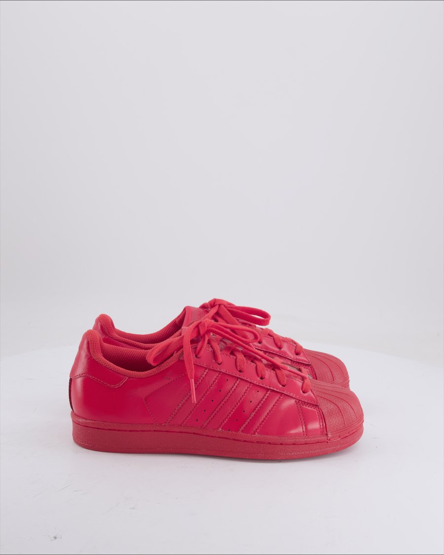 Adidas Trainers Leather Red 39,5 EU