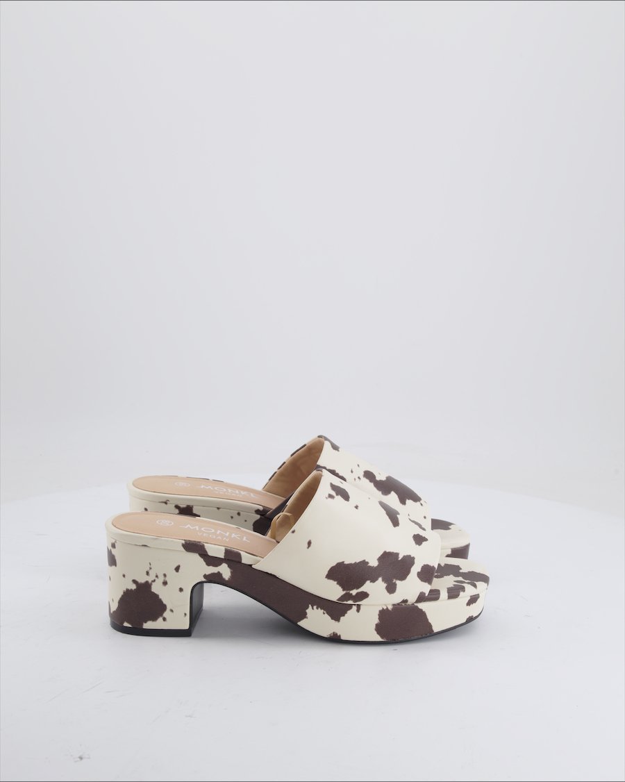 Monki Heels Leather Beige 39 EU