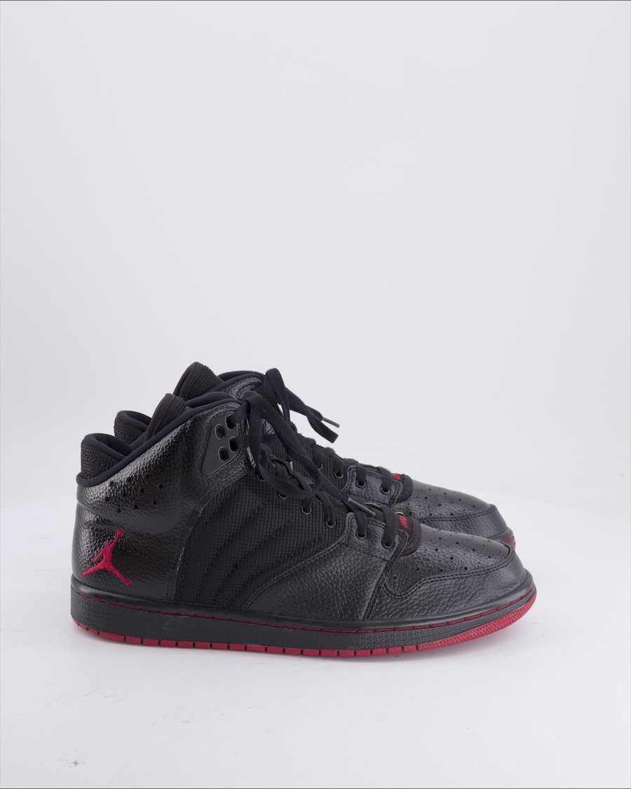 Air Jordan 1 Flight 4 Trainers Leather Black 45 EU