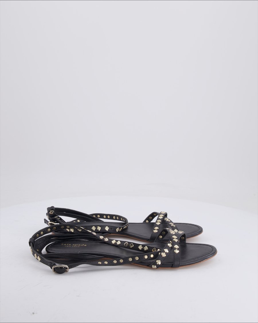 Kate Spade Sandals Leather Black 40 EU