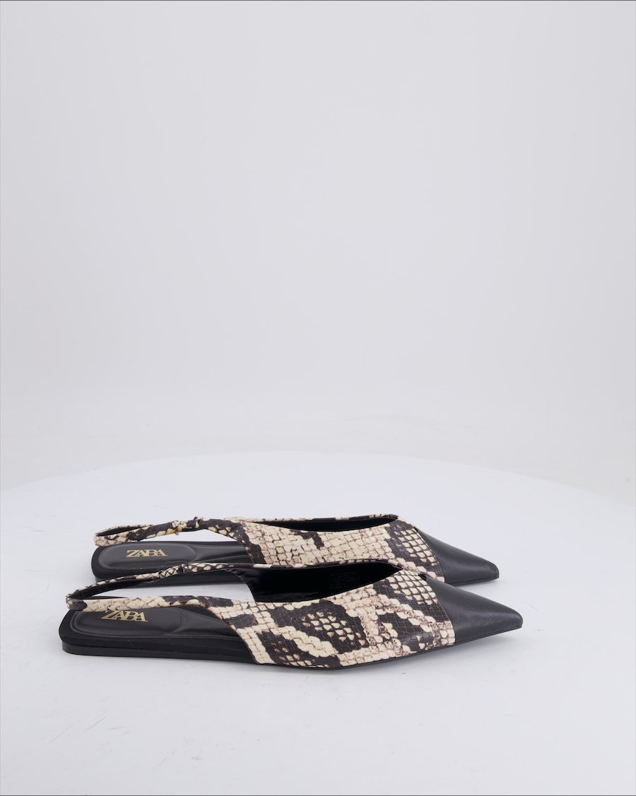 Zara Sandals Polyurethane Black 40 EU