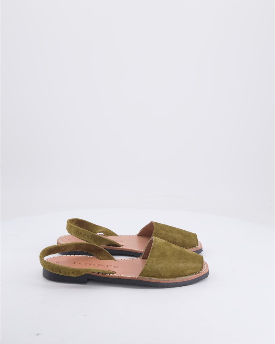 Torres Sandals Suede Khaki 37 EU