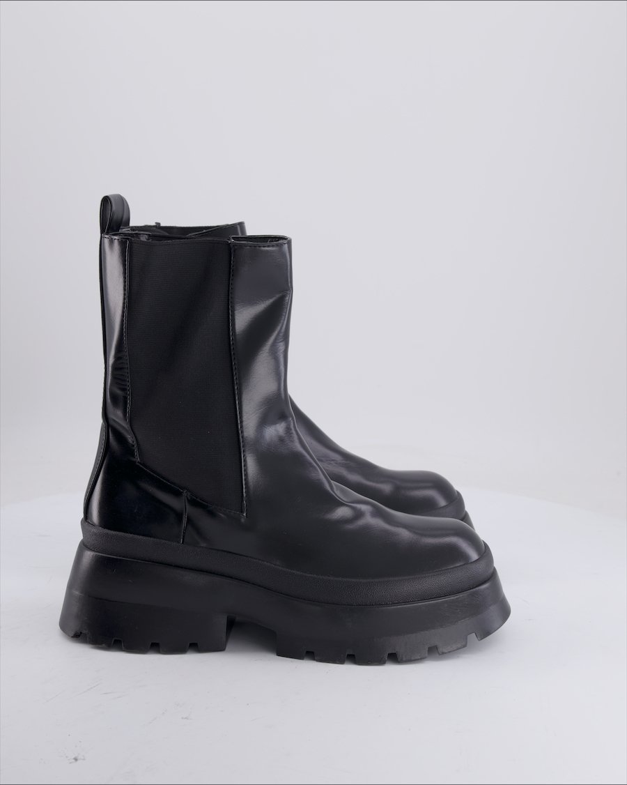 Zara Boots Polyurethane Black 38 EU
