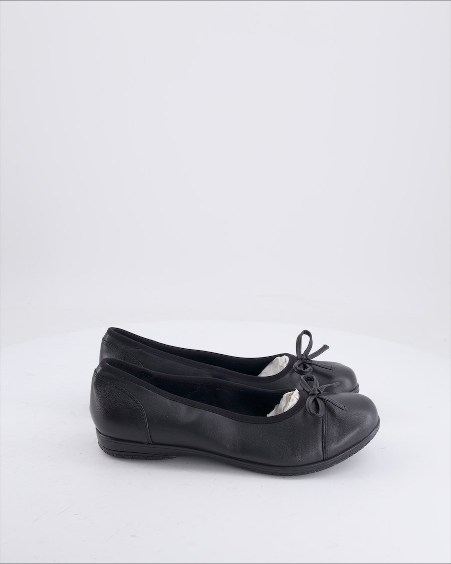 Jana Ballerinas Leather Black 39 EU