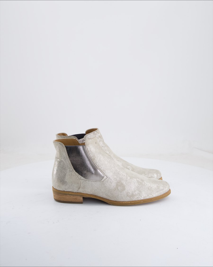 Gabor Ankle boots Leather Silver 36 EU