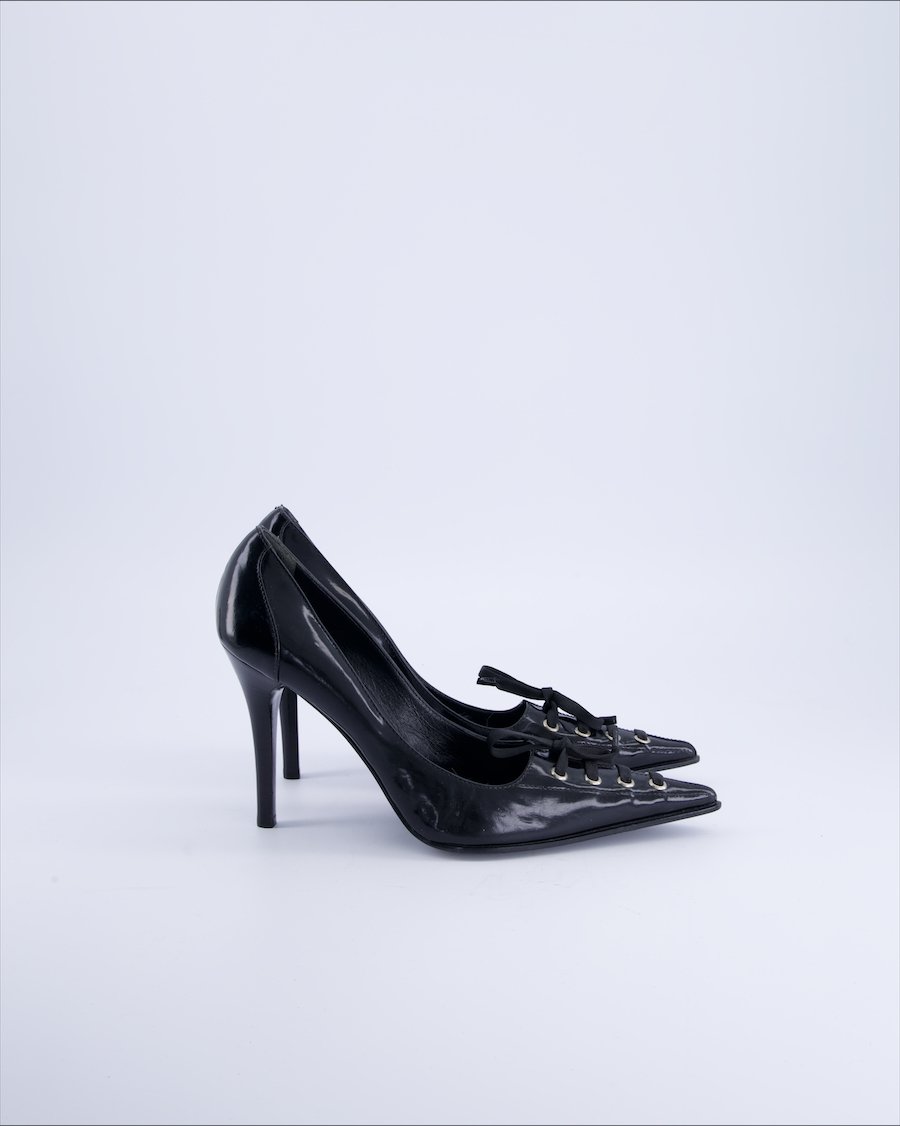 Casadei Heels Leather Black 39 EU