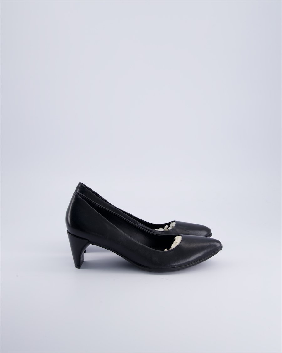 Ecco Heels Leather Black 38 EU