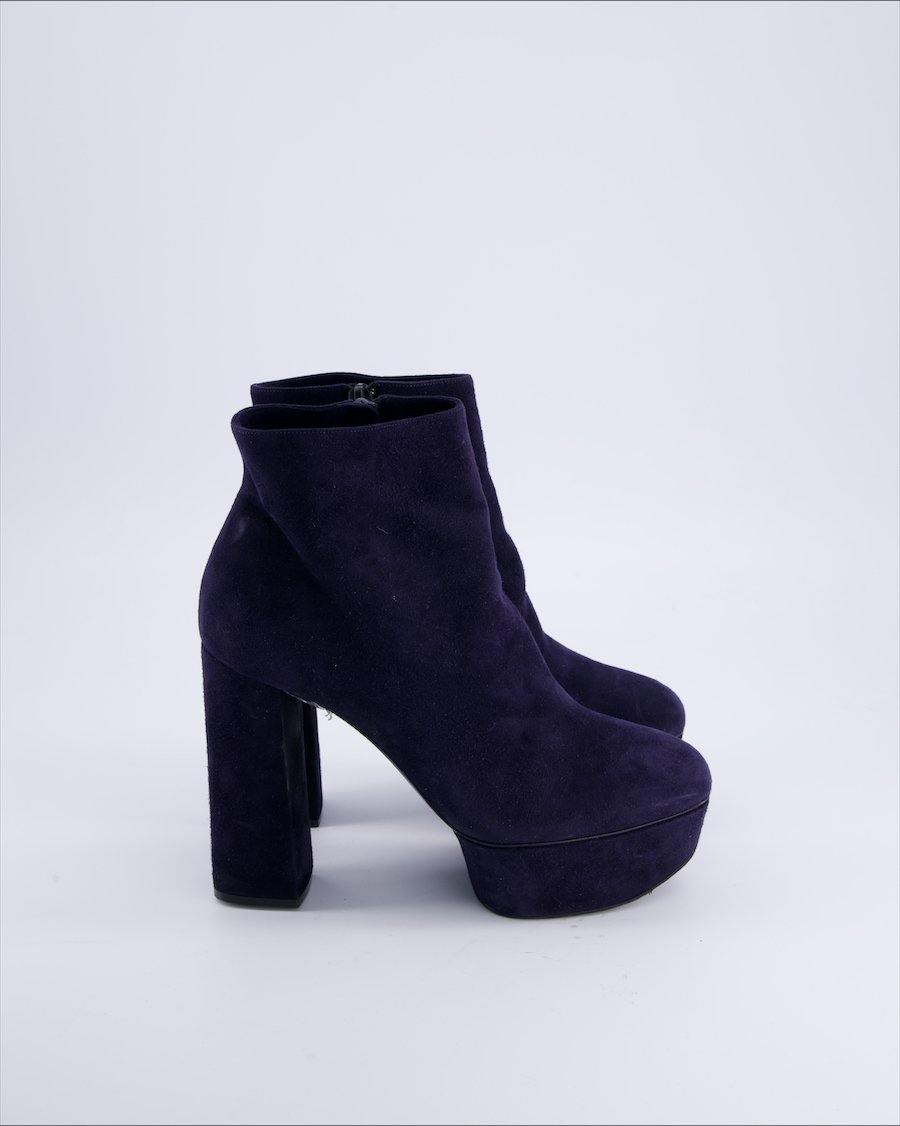 Casadei Ankle boots Suede Navy 40,5 EU