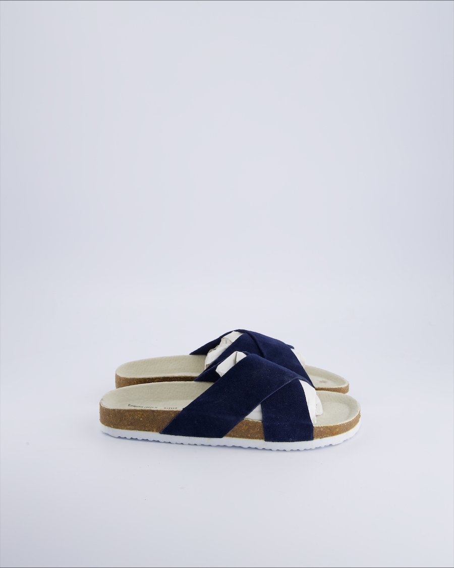 Essentials Sandals Suede Blue 39 EU