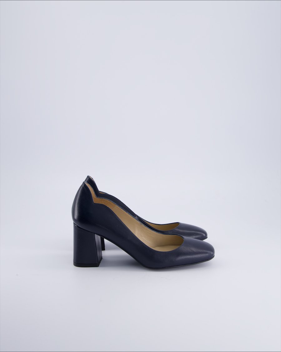 Madeleine Heels Leather Blue 36 EU