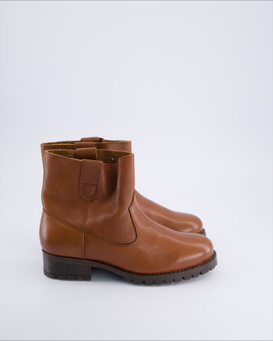 Pieces Ankle boots Leather Brown 38 EU