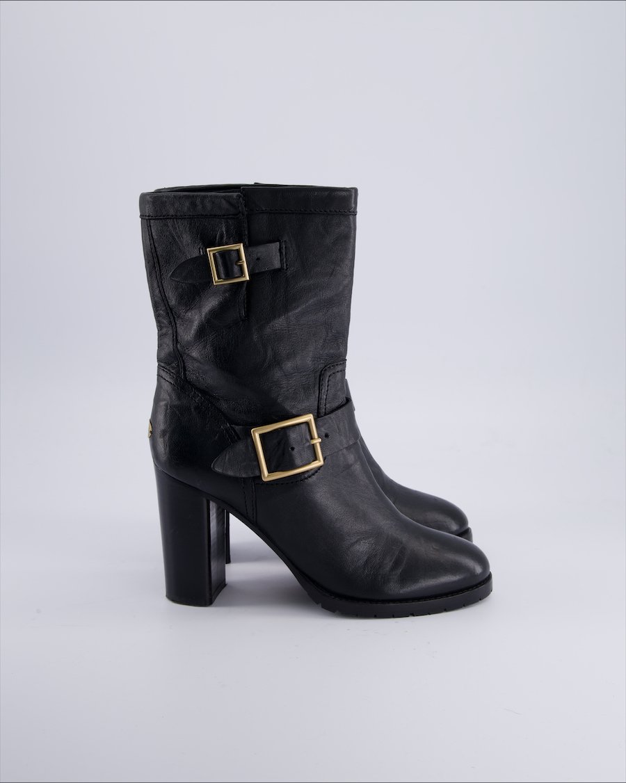 Jimmy Choo Boots Leather Black 39 EU