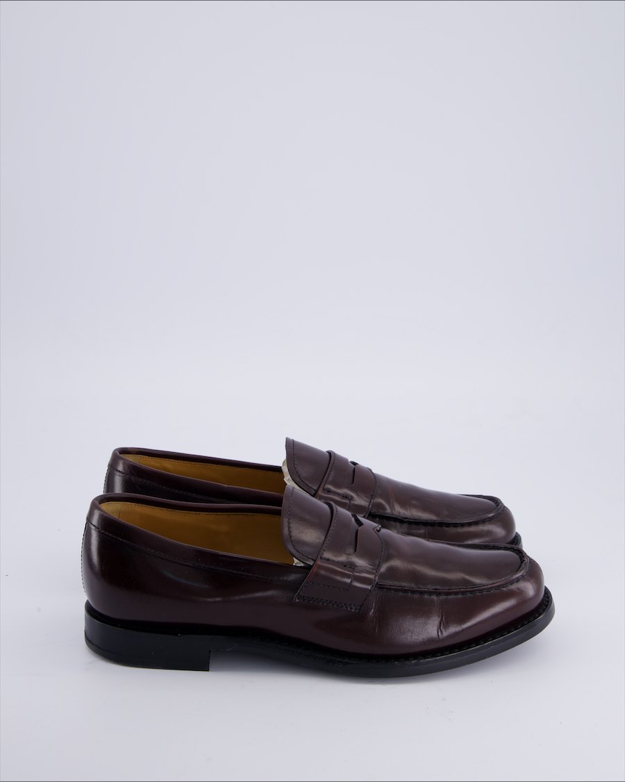 Church'S Shoes Leather Burgundy 40,5 EU