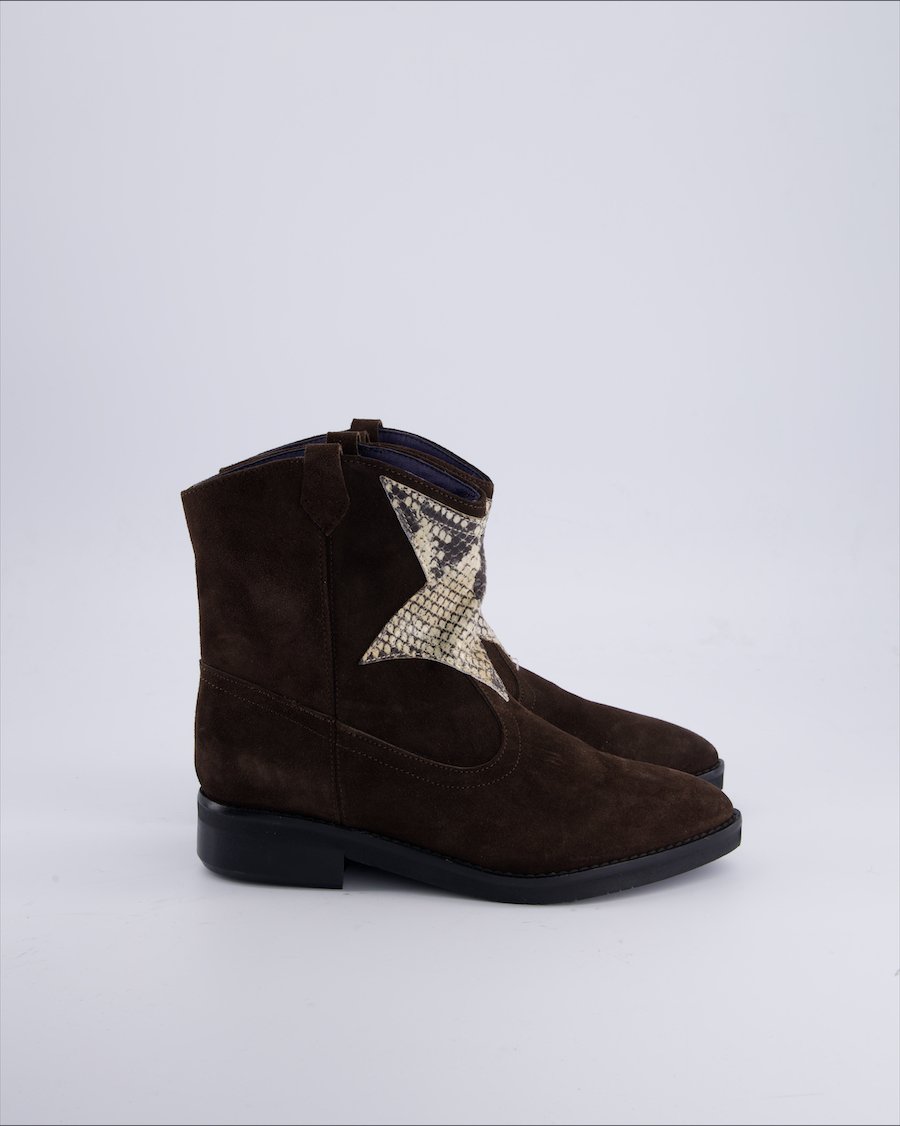 Divine Follie Ankle boots Suede Brown 36 EU