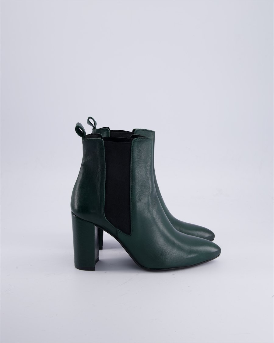 Elisa Lanci Ankle boots Leather Green 36 EU