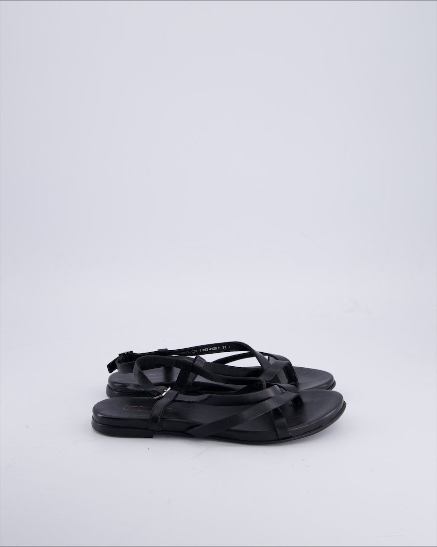 5Th Avenue Sandals Leather Black 37 EU