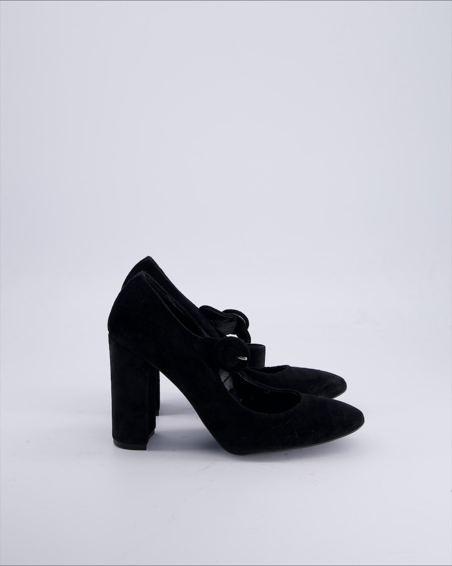 Miss Roberta Heels Velvet Black 39 EU