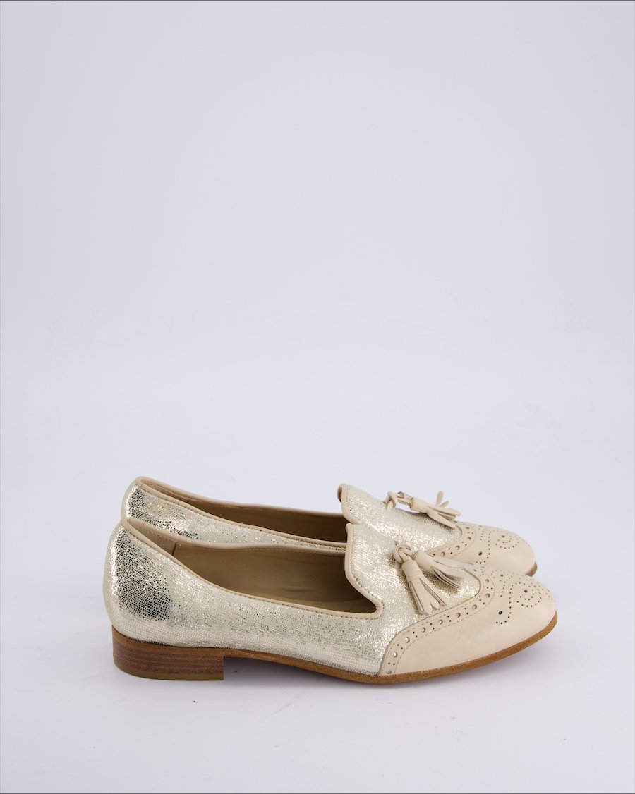 Calpierre Shoes Leather Beige 38,5 EU