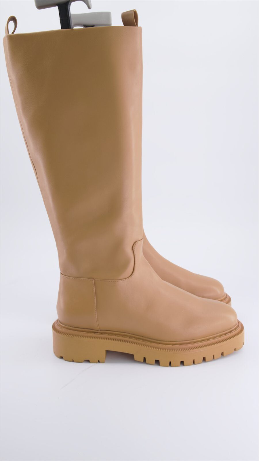 Monki Boots Leather Camel 39 EU