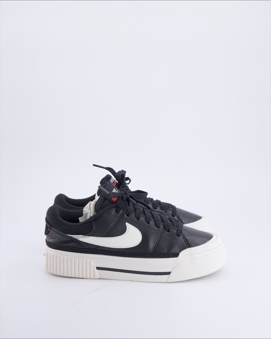 Nike Court Legacy Trainers Leather Black 39 EU