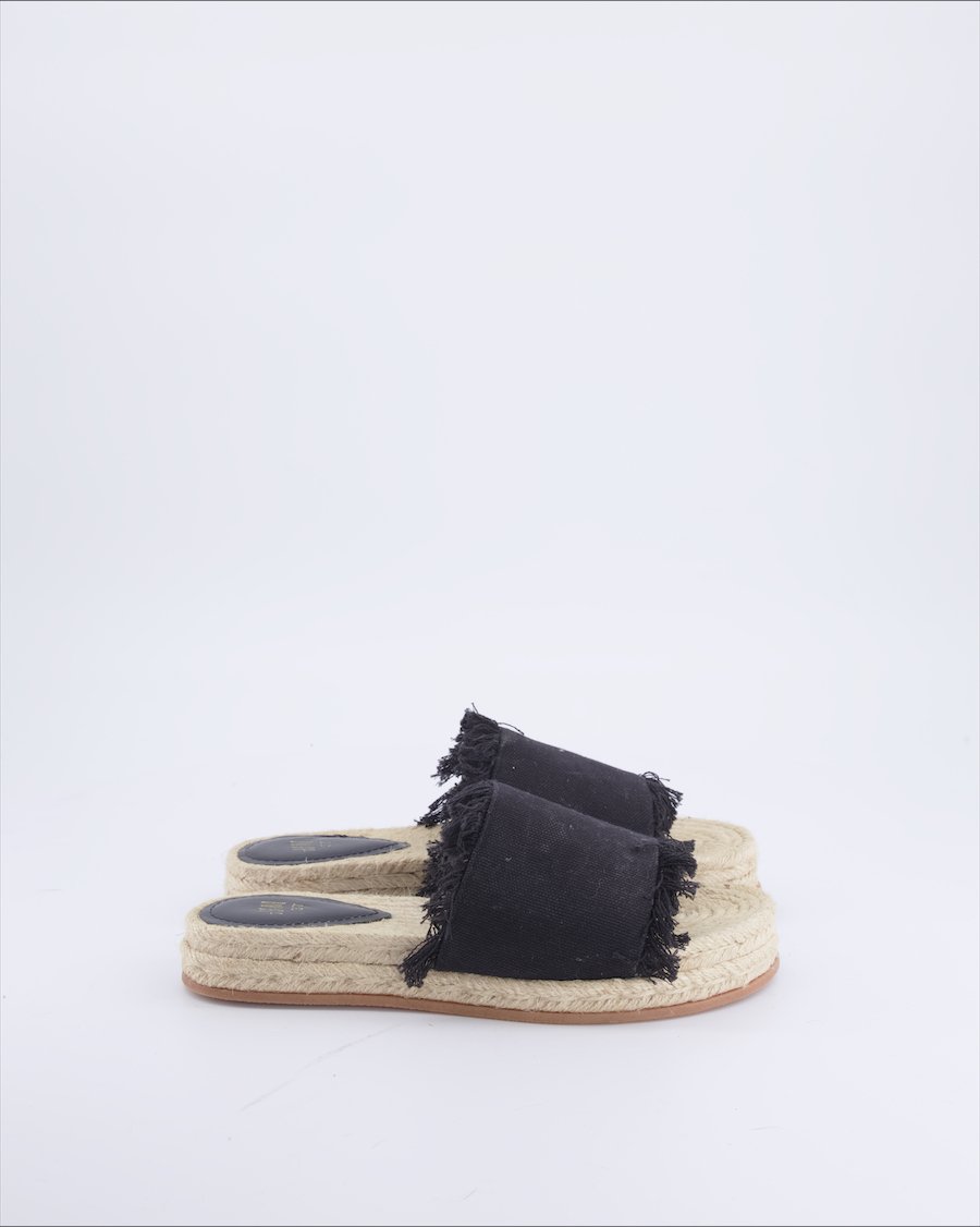 H&M Sandals Cloth Black 37 EU