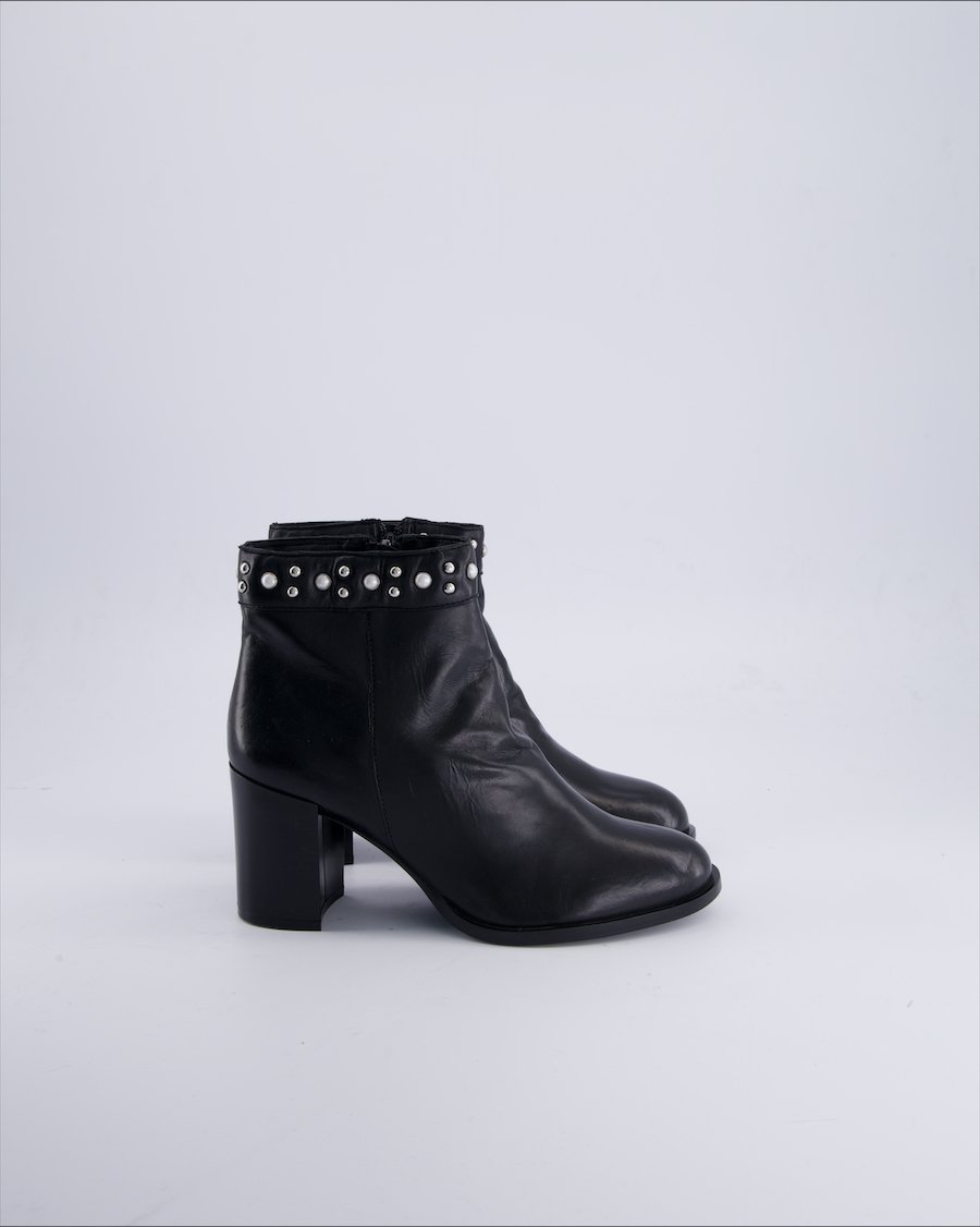 Roberto Santi Ankle boots Leather Black 37 EU