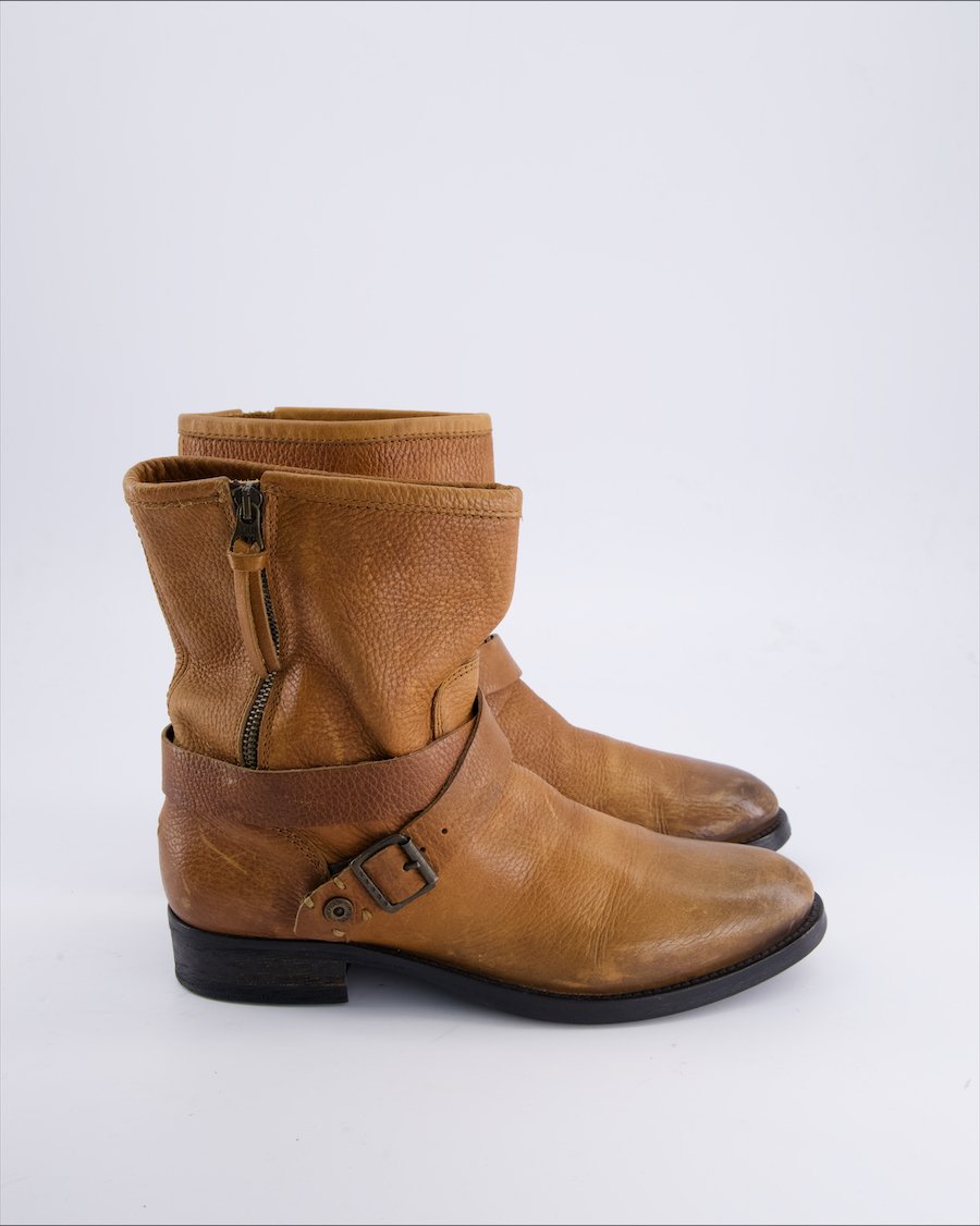 Hilfiger Denim Ankle boots Leather Brown 41 EU