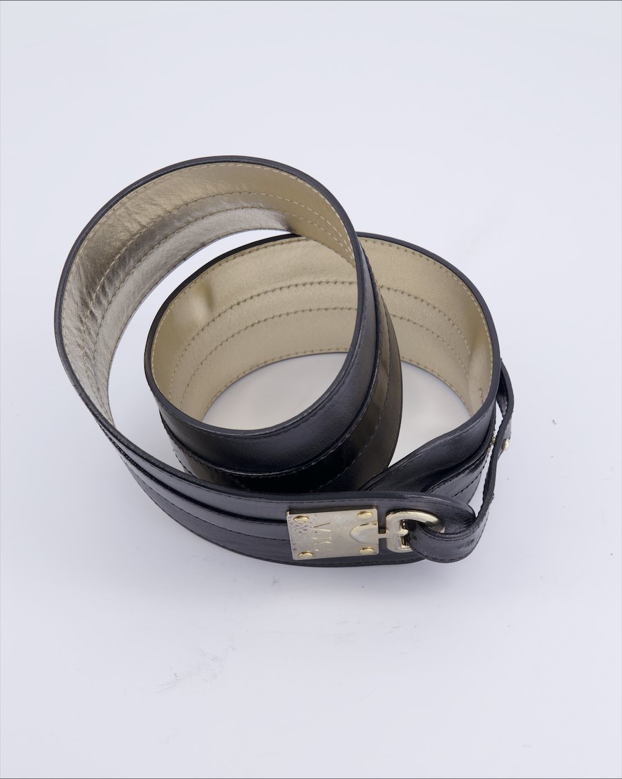 Versace Jeans Couture Belts Leather Black 90 cm
