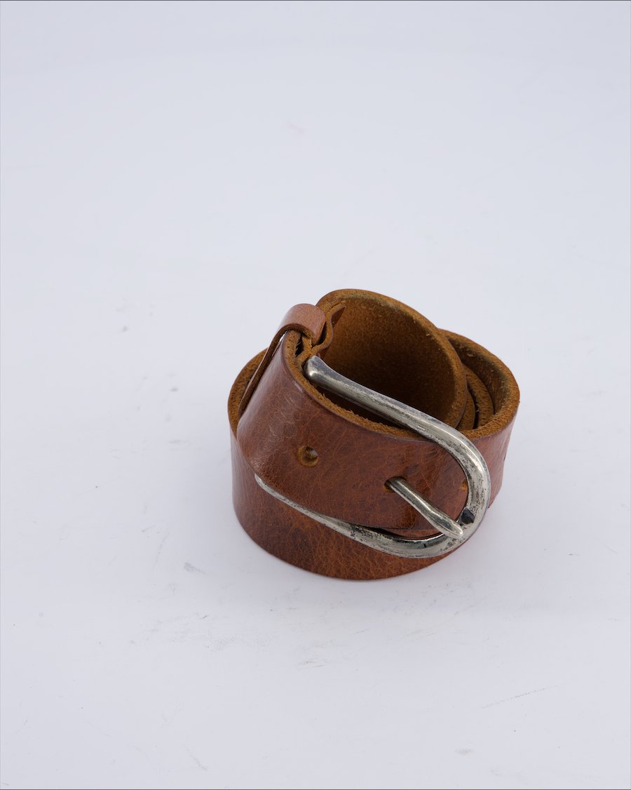 America Today Belts Leather Beige 80 cm