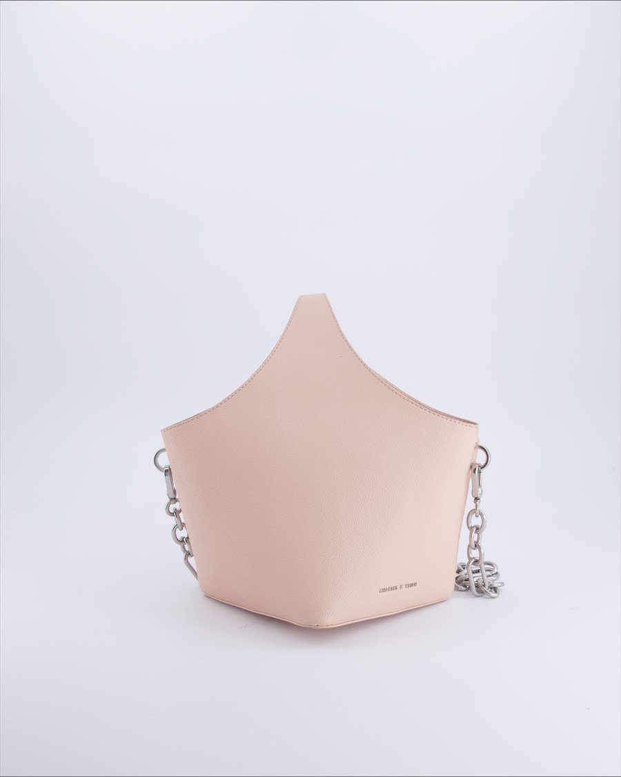 Charles & Keith Handbags Leather Dusty Rose