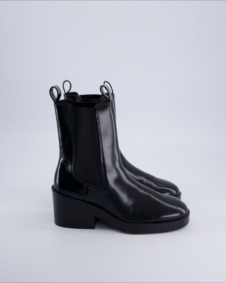 H&M Ankle boots Polyurethane Black 37 EU