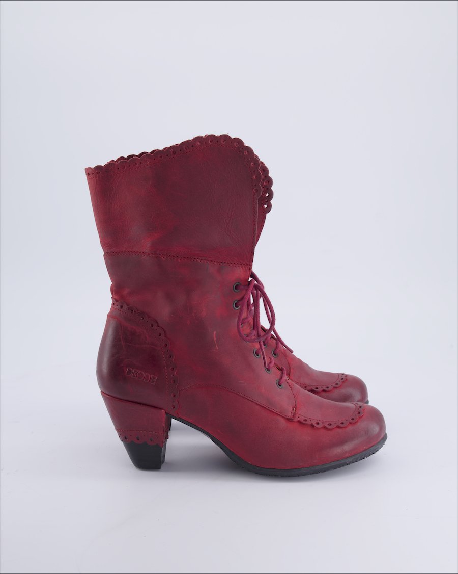 Dkode Ankle boots Leather Red 39 EU