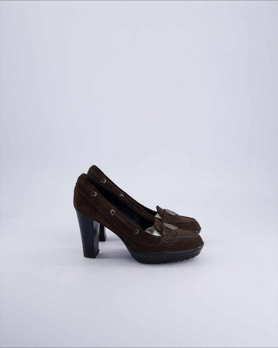 Tod'S Heels Suede Black 36 EU